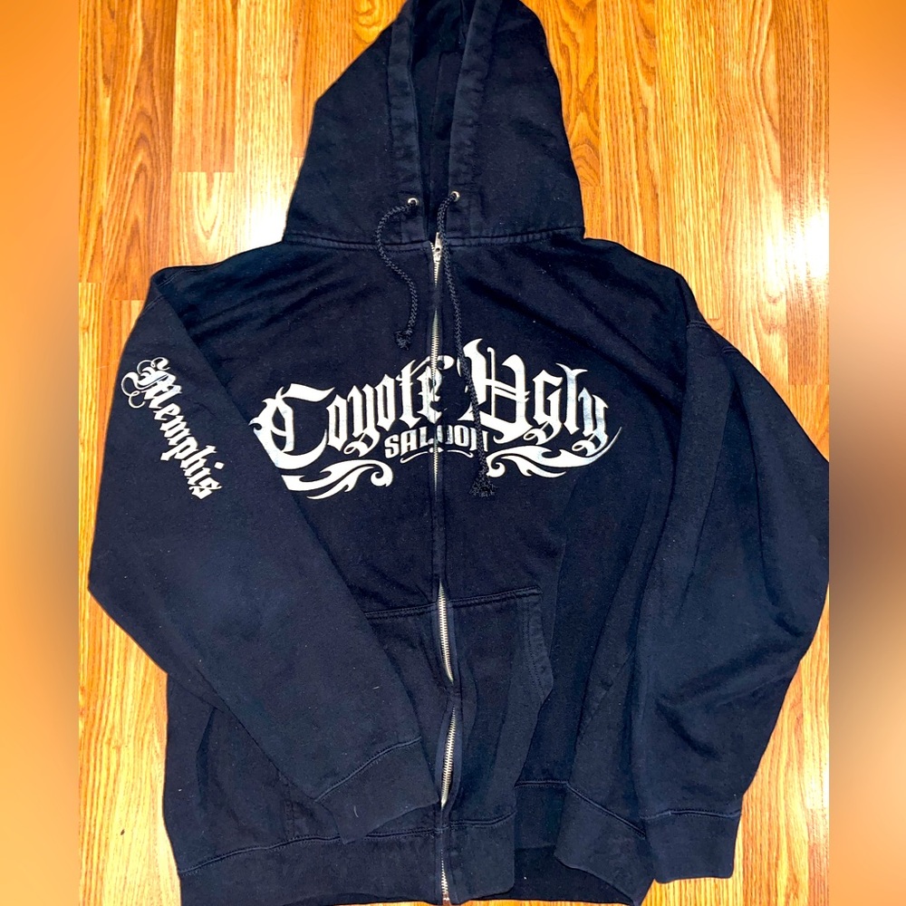 Black Zip-Up Hoodie